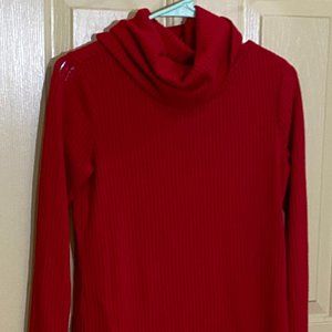 Liz Claiborne Small Red Cowl Sweater